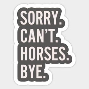 Horses Sticker